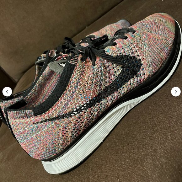 NIKE FLYKNIT RACER MULTICOLOR Rainbow MENS 11.5 US 526628-004 Version 1 2013 main image 5